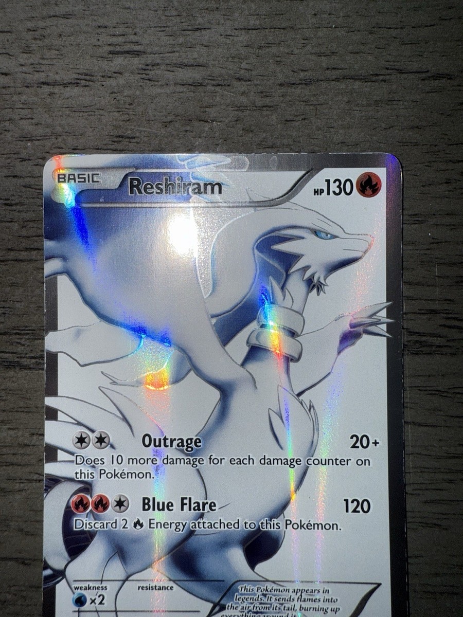 Pokémon Reshiram 113/114 Full Art Ultra Rare - Holo Black