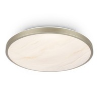 Led Deckenlampe Deckenleuchte Dekorblende 17,5W 2400Lm Flur 33Cm Nickel Matt