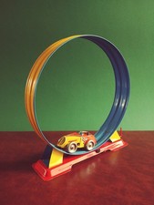 1950's Arnold Tin Wind-up Carnival Looping Car Tinplate