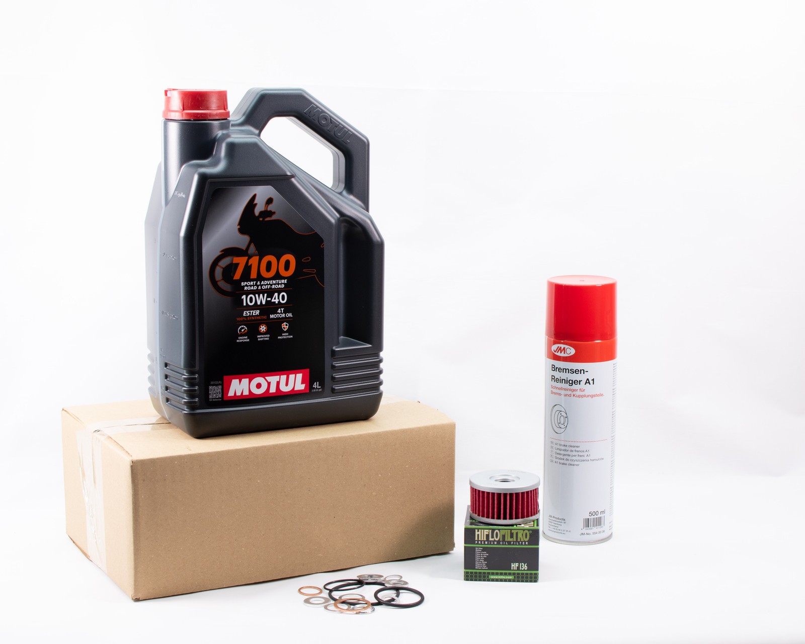 Kit entretien vidange Suzuki DR 250 S huile moto Motul 7100 10W40 et filtre à huile 1982-1987