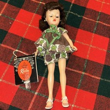 VINTAGE IDEAL BENDABLE LITTLE MISS REVLON DOLL 10 1/2" TALL W/ORIGINAL DRESS