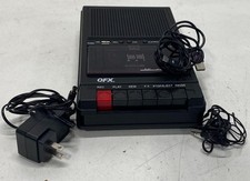 QFX Cassette Recorder J-22U Black USB Line Out AC Adapter Mic Included Good