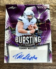 ‼️2025 Leaf Vivid Bursting With Talent Tommy Mellott Auto #6/7 Bobcats