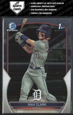 2023 Bowman Draft Max Clark BDC-76 1st Chrome Detroit Tigers