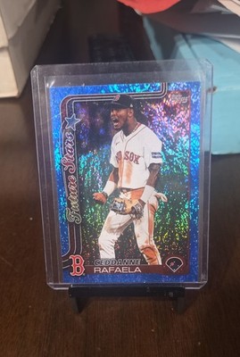 2025 Topps Series 1 - Future Stars Ceddanne Rafaela #148 Blue Holofoil /150