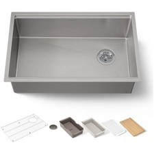 New Kohler K-33660-PC-NA Strive 29 Undermount Single Basin Stainless Steel Kitch