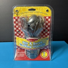 Melissa  Doug Stir  Serve Cooking Utensils 7 Pieces New