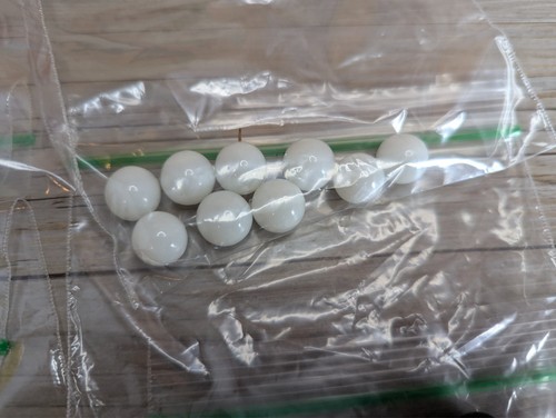 Set of 56 Glass Chinese Checker Replacement Marbles Milton Bradley 4409 1962 - Picture 4 of 10