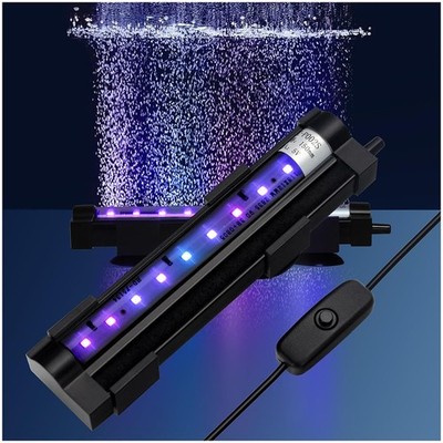 DaToo Submersible Aquarium Light 6Inch Fish Tank Bubbler 6 Inch, Purple