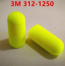 3M 312-1250 Earplugs - Yellow 10 Pairs