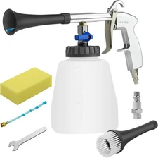 Car Cleaning Gun with Foam Bottle, 2 Set Nozzle, High Pressure Air Blow Gun,... 