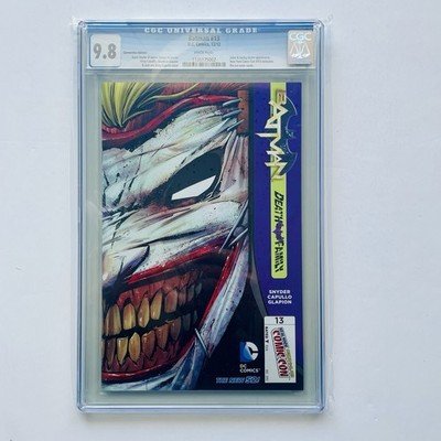Batman #13 CGC 9.8 NYCC Convention Edition Die-Cut Joker Death of the Family