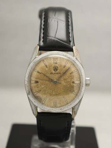 Orologio uomo Buren usato carica manuale Swiss Made quadrante tropicale.