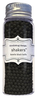 Doodlebug Shakers-Beetle Black Balls DBSHAKRS-8417