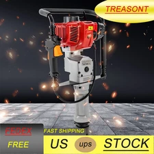 52cc 2 Stroke Gas Powered Fence Pile T Post Driver Push Fence With 2 Post Head