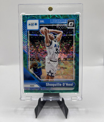 2024-25 Donruss Optic Shaquille O'Neal Legends Prizm GREEN SCOPE /25 Magic Shaq