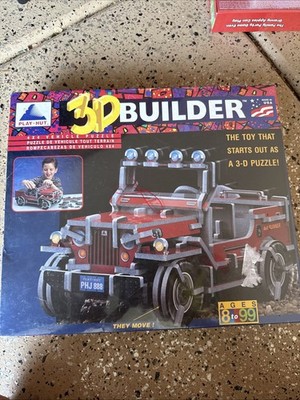VTG 1996 Play Hut 3D Builder 4x4 Vehicle Puzzle 128 Pieces Made in USA SEALED