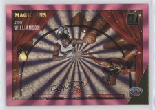 2021-22 Panini Donruss Magicians Holo Pink Laser Zion Williamson #8 1u6