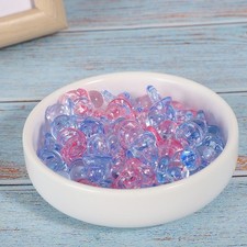 100Pcs Acrylic Pacifier Birthday Party Decoration Baby Baptism Soothing Mini