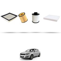 Hoffcar Set Service - 4 Filter FüR Opel Astra H, Gtc, Sw 1.9 Cdti 110Kw Von 200
