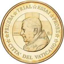 Vatican, Benoit  XVI, 20 Centimes, Trial, 2007, Waldaschaff, Laiton, FDC