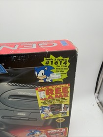 Sega Genesis Model 2 Console Sonic The Hedgehog 2 System New In Box - Never Used
