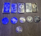 .999 Silver Bars And Rounds 8 Ounces Bullion Scottsdale Mixed Lot