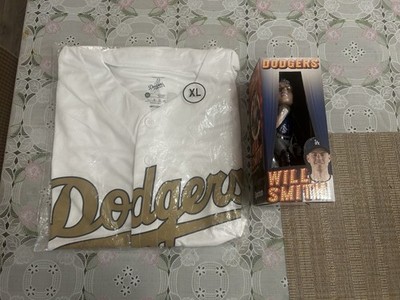 LA DODGERS   WILL SMITH  BOBBLEHEAD + WS PLAYERS JERSEY BUNDLE