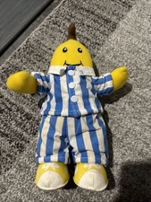Bananas in Pajamas Pajamas B2 Plush 10” Soft Stuffed Doll Blue White Striped