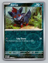 Zorua 061/086 SV: White Flare Reverse Holo Common