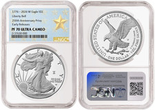 Pre 2026 W Silver Eagle S$1 Liberty Bell Privy Ngc Pf 70 Uc Early Releases #1238
