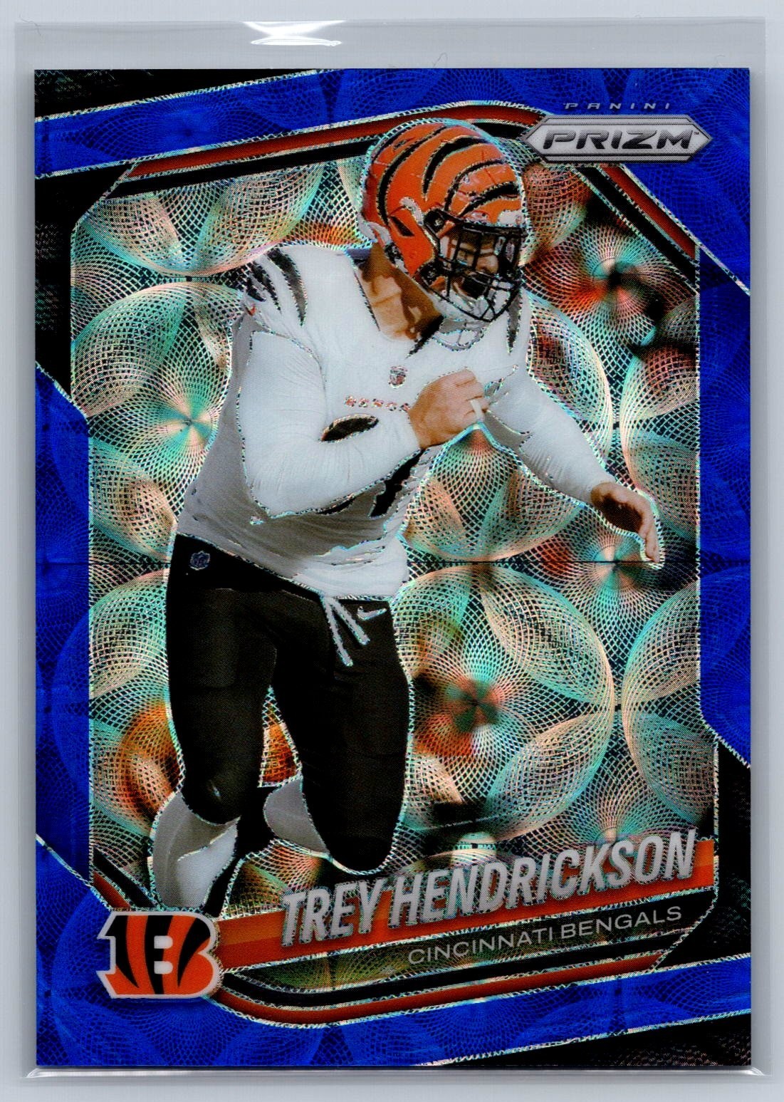 2025 Panini Prizm Choice Trey Hendrickson Blue Scope SSP /14