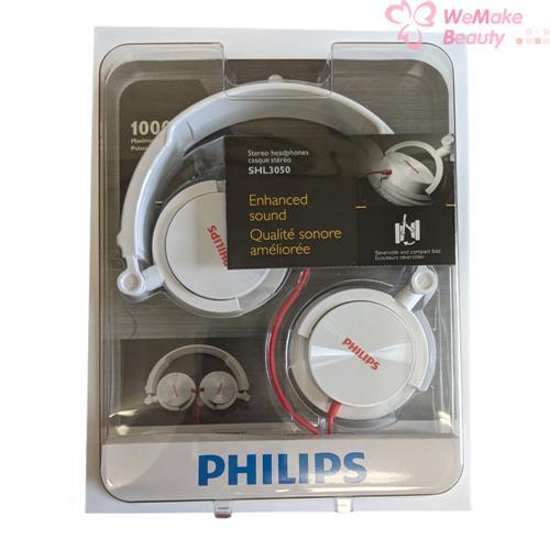 Philips Enhanced Sound Stereo Headphones SHL3050 White New In Box