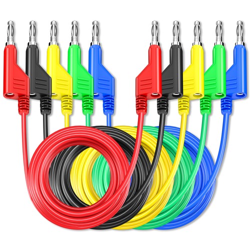 5PCS Stackable Banana to Banana Plug Test Lead Soft Cable for Multimeter - Picture 7 of 7