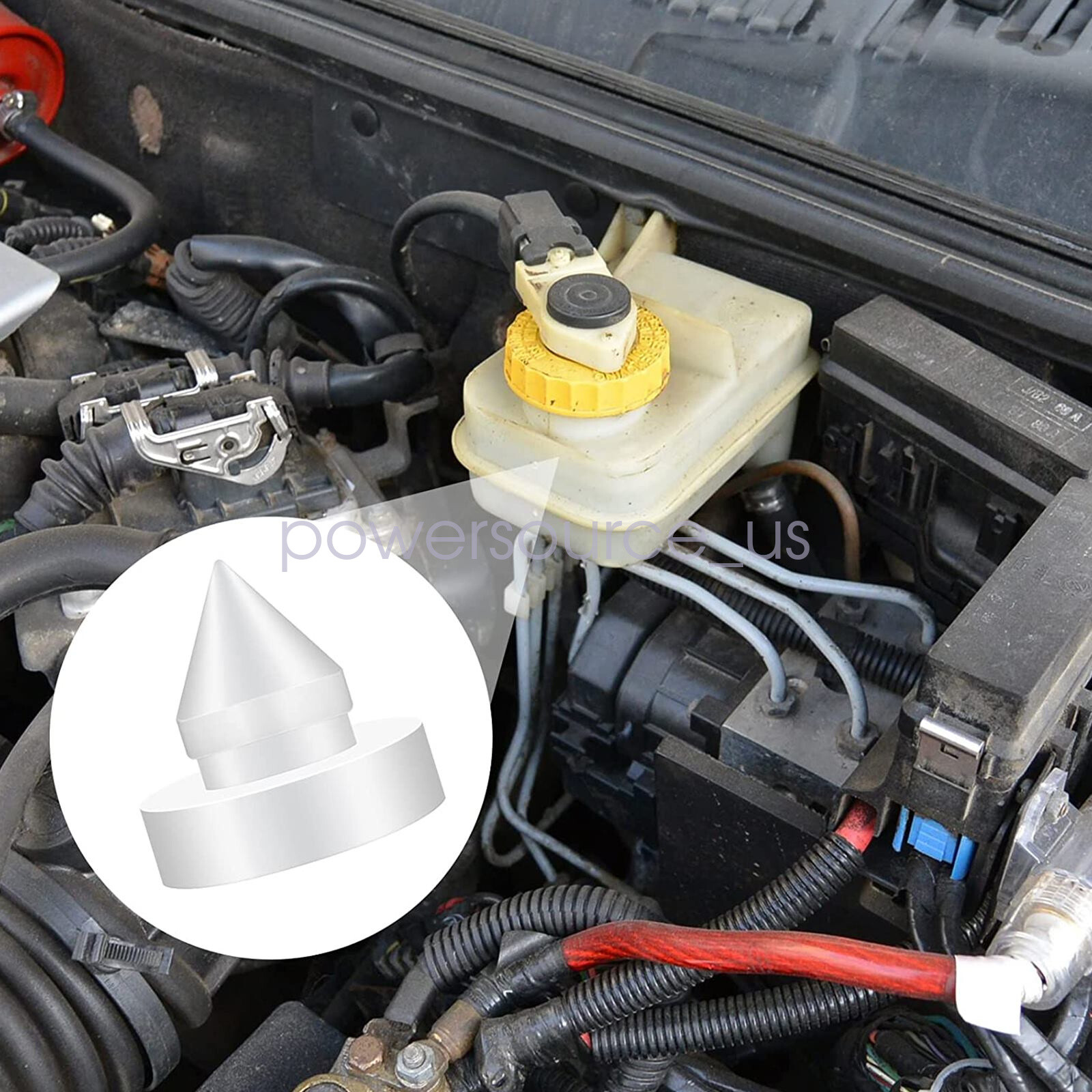 4Pcs Car Brake or Clutch Pedal Stop Pad 46505SA5000 Fit Honda Civic