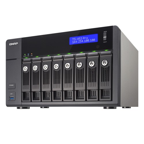 QNAP TS-853 Pro -8G 4x 2.0GHz 8GB DDR3L RAM serwer NAS 8 x BAY - 第 3/4 張圖片