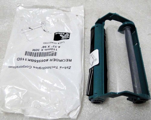 Zebra 05555BK110D Thermal Ribbon 110mm x 30M 4.33" x 98' Black (Pack of 10-Pcs) - Photo 4/11