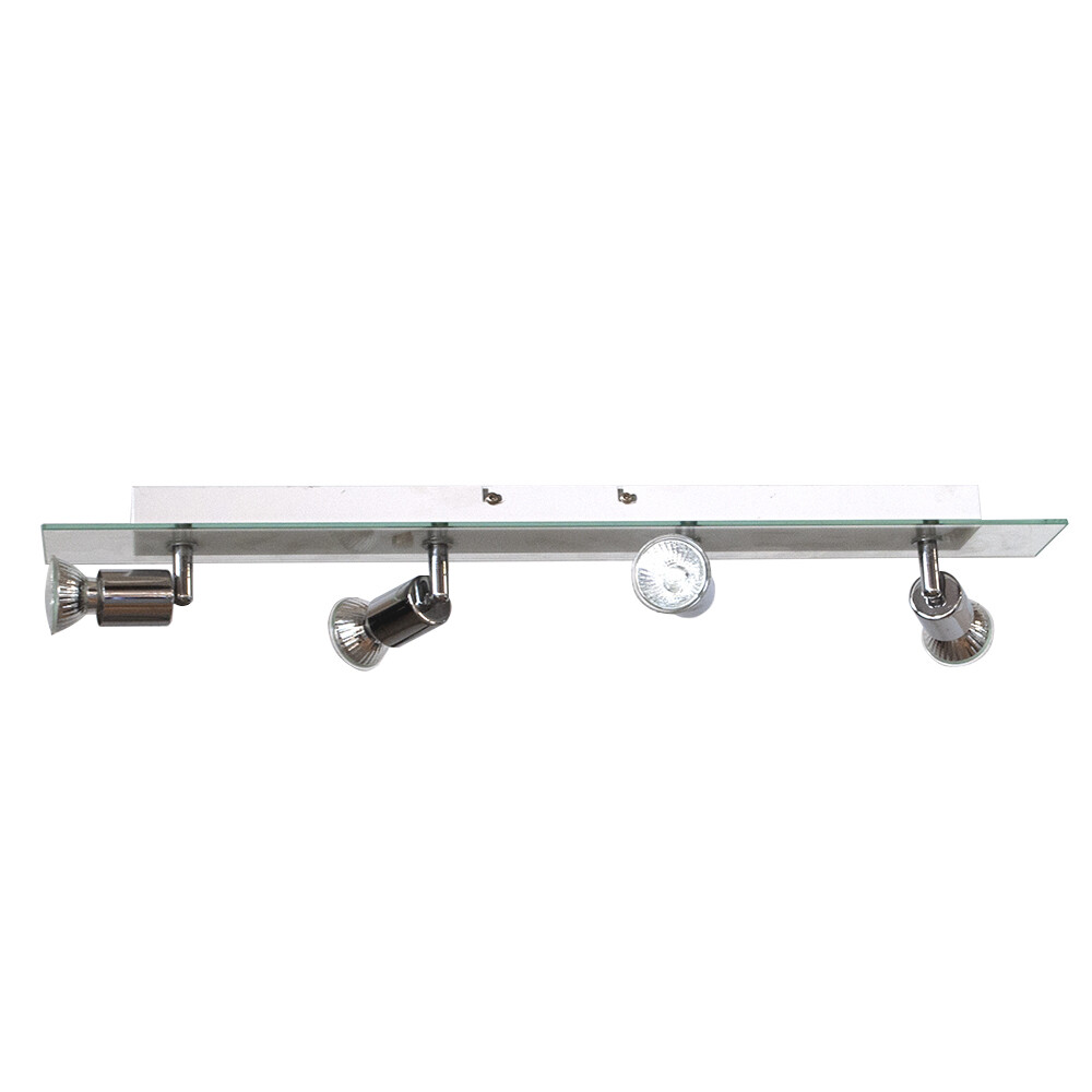 Litecraft Spotlight Bar Adjustable Ceiling 4 Light - Polished Chrome Clearance