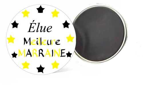 Badge Broche "J'aime Le Maroc" 37 Mm - Métal, Fait Main En France, Cadeau Original - 10