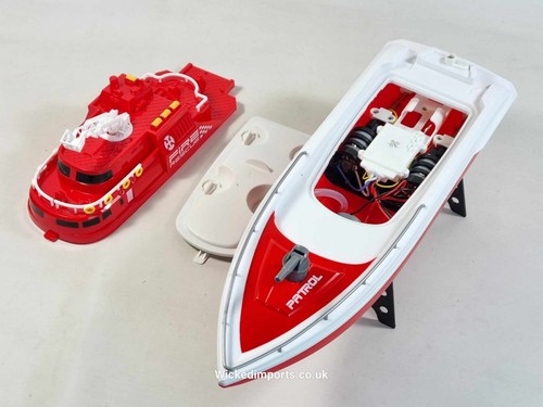 RC Water Spray Speed Boat H160 - 20KM/H Fire Rescue Toy for Kids - Picture 15 of 20
