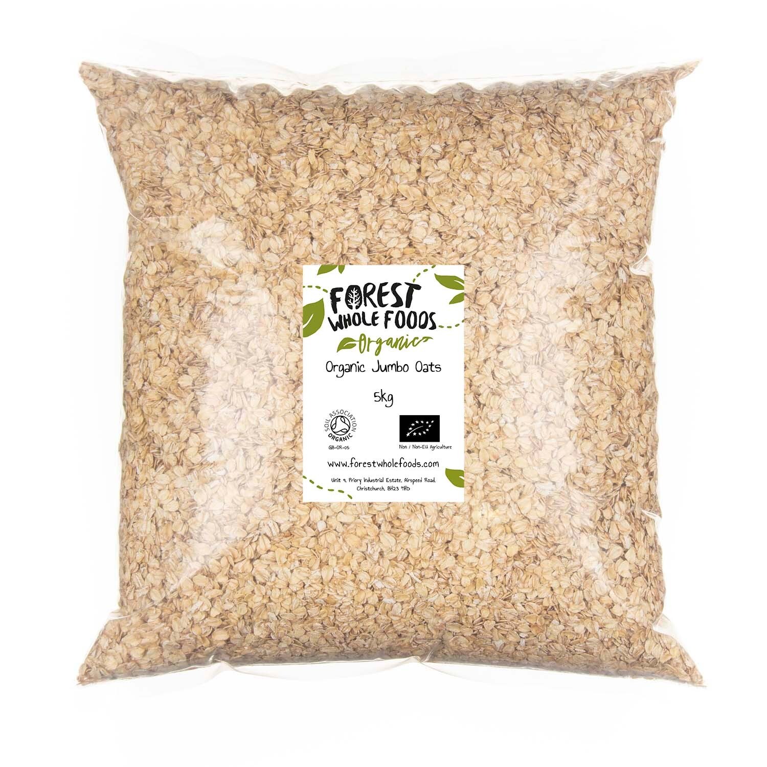 Organic Jumbo Oats 5kg - Forest Whole Foods