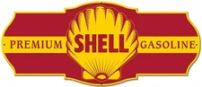 Premium Shell Gasoline Laser Cut Metal Sign