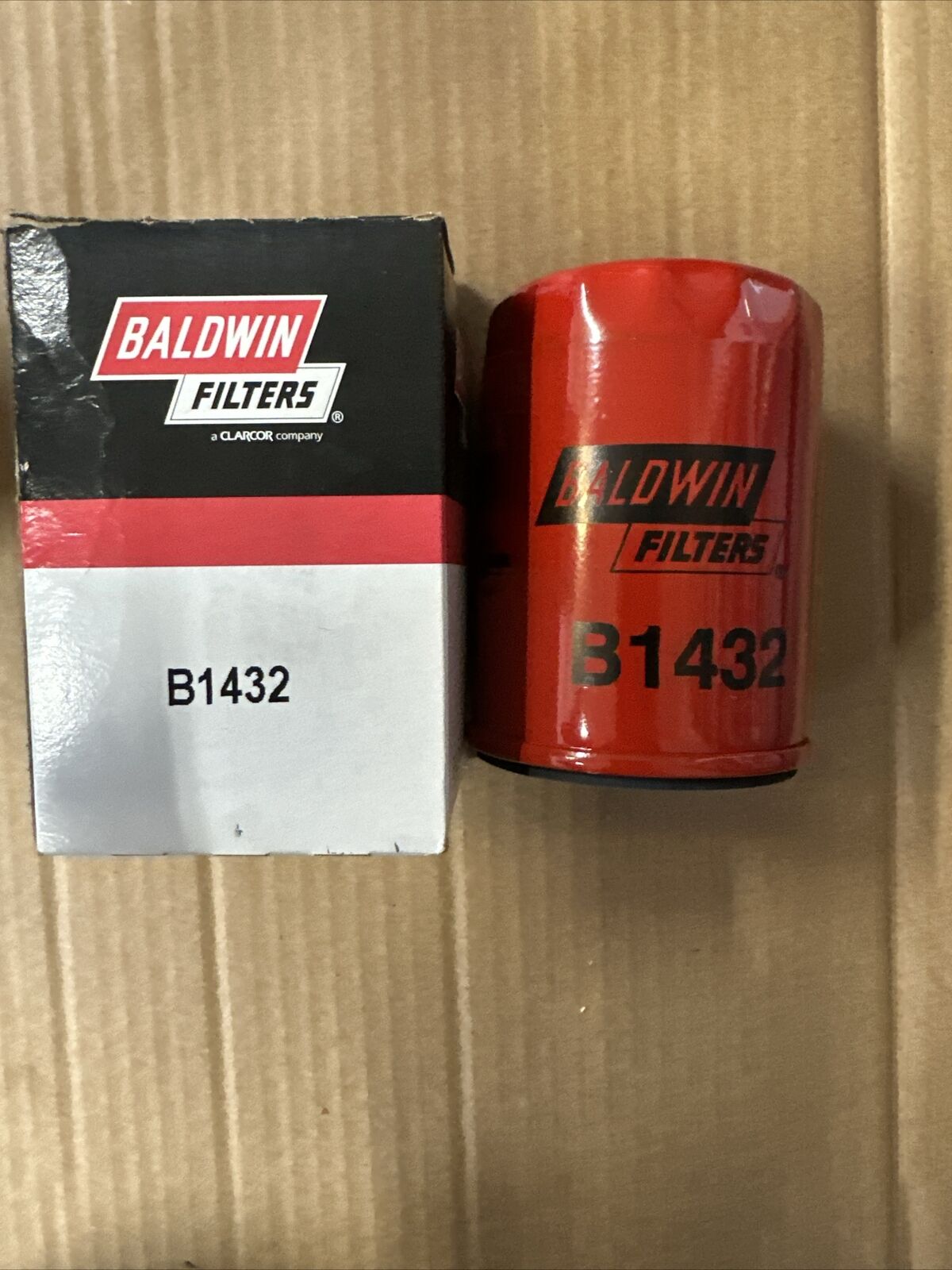 New BALDWIN FILTERS B1432 Oil Filter, Spin-On, 4-3/32
