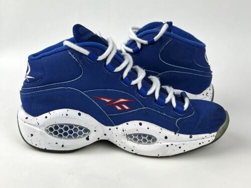 Reebok Allen Iverson Question Mid Draft Day Edition bleu royal V59336 taille 6,5 - Photo 1/11