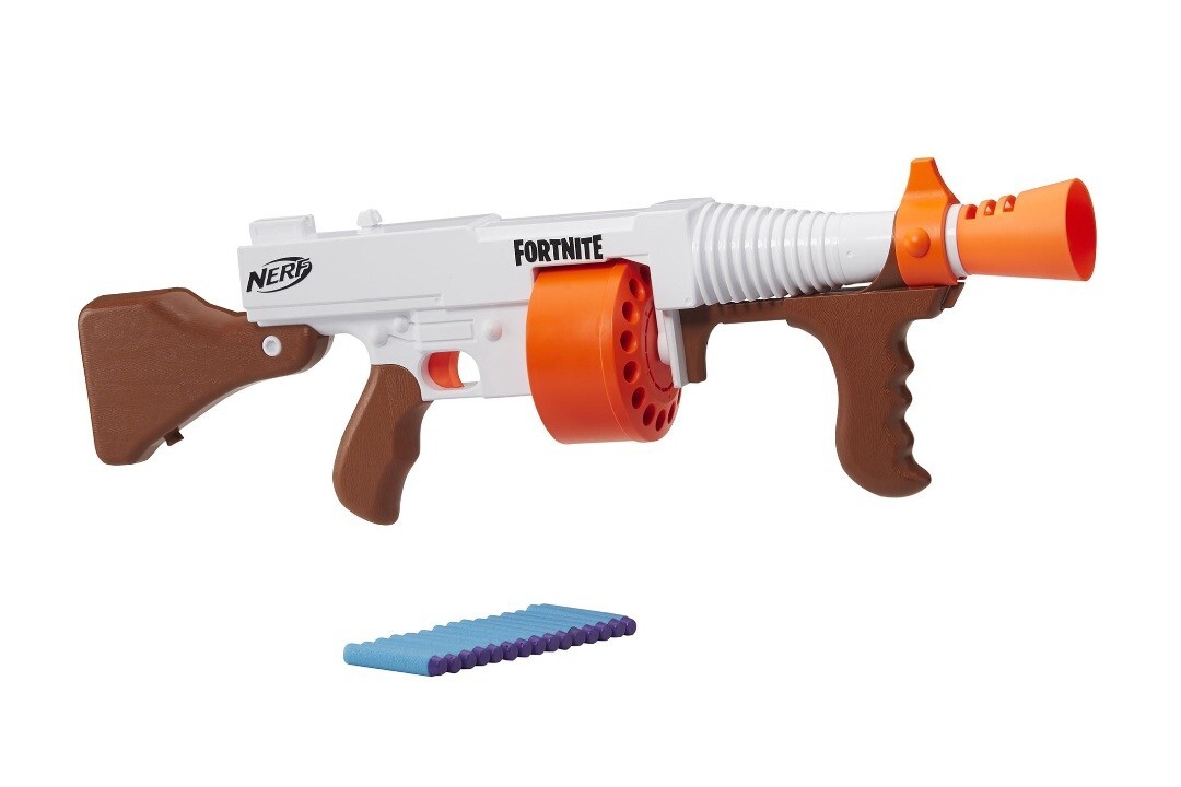 NERF Fortnite DG Dart Blaster Toy with 15 Darts - White (E7521