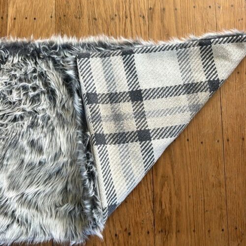 Funda de almohada lumbar trasera de piel sintética a cuadros Pottery Barn Nottingham - Imagen 4 de 9