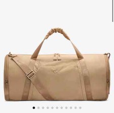 Nike One Duffle Bag Unisex Training Travel Sports Gym Bag Tan 35L HV1197-200