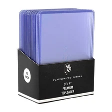 Platinum Protectors Trading Card Sleeves, Plastic Toploader Sports Card Holders