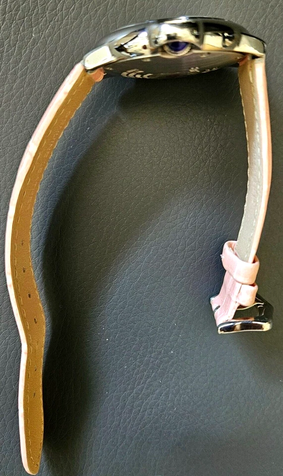 Reloj mujer Binger cuarzo con correa de cuero rosa Foto 3 de 4