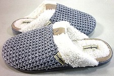 Deerfoams Womens Textured Knit Slippers Light Heather Grey, US Size 11-12 XL